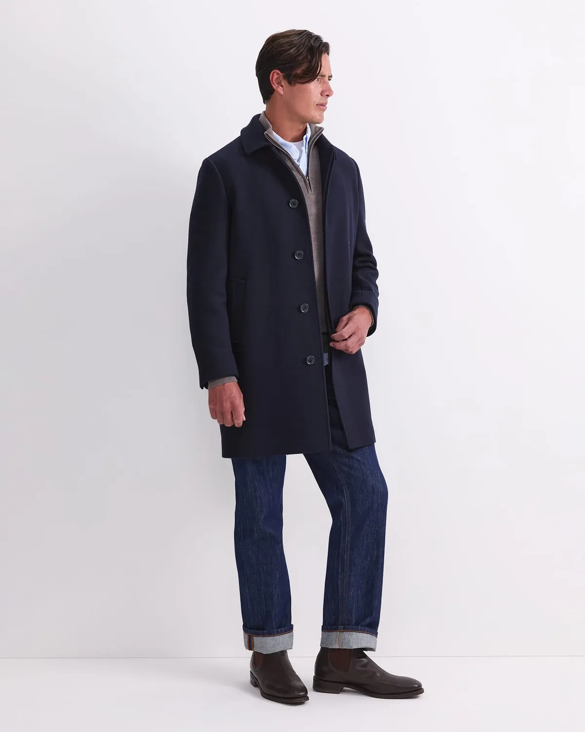 Sportscraft Micah Double Faced cappotto lana check