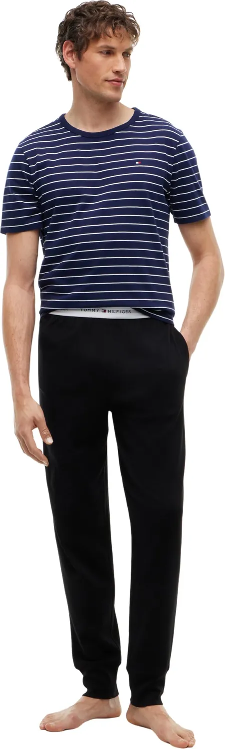 Tommy Hilfiger Jersey Cuffed Pant UM0UM03996 pantaloni uomo L neri felpa