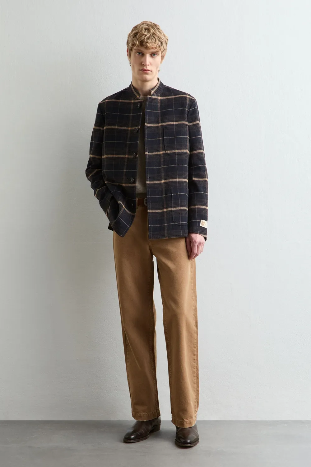 Massimo Alba BALI giacca monopetto blu lana cashmere