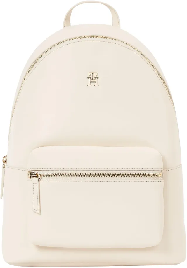 Tommy Hilfiger Logotape Zaino Beige Elegante 35cm