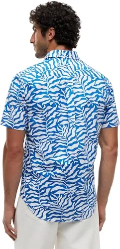 Tommy Hilfiger Papertouch Palm MW0MW42410 camicia uomo L palme