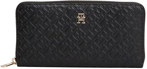 Tommy Hilfiger Icon Mono Portafoglio Zip Nero