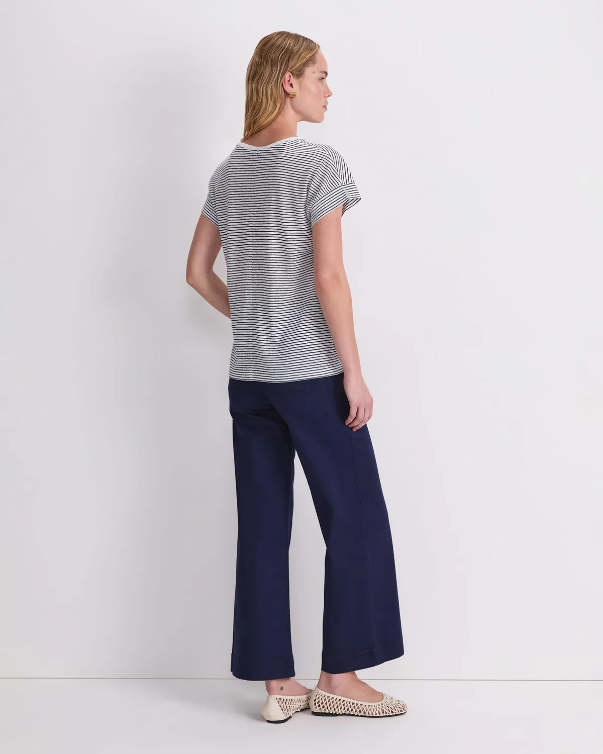 Sportscraft Tonia Crew Neck Linen Tee maglietta lino donna