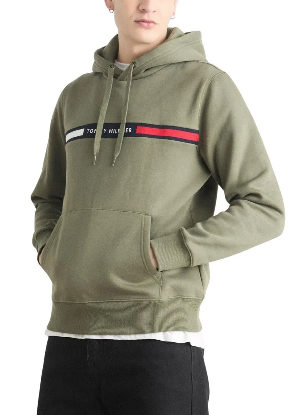 Tommy Hilfiger Chest Insert felpa uomo M Desert Sky