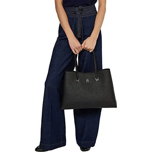 Tommy Hilfiger TH Emblem borsa lavoro donna pelle
