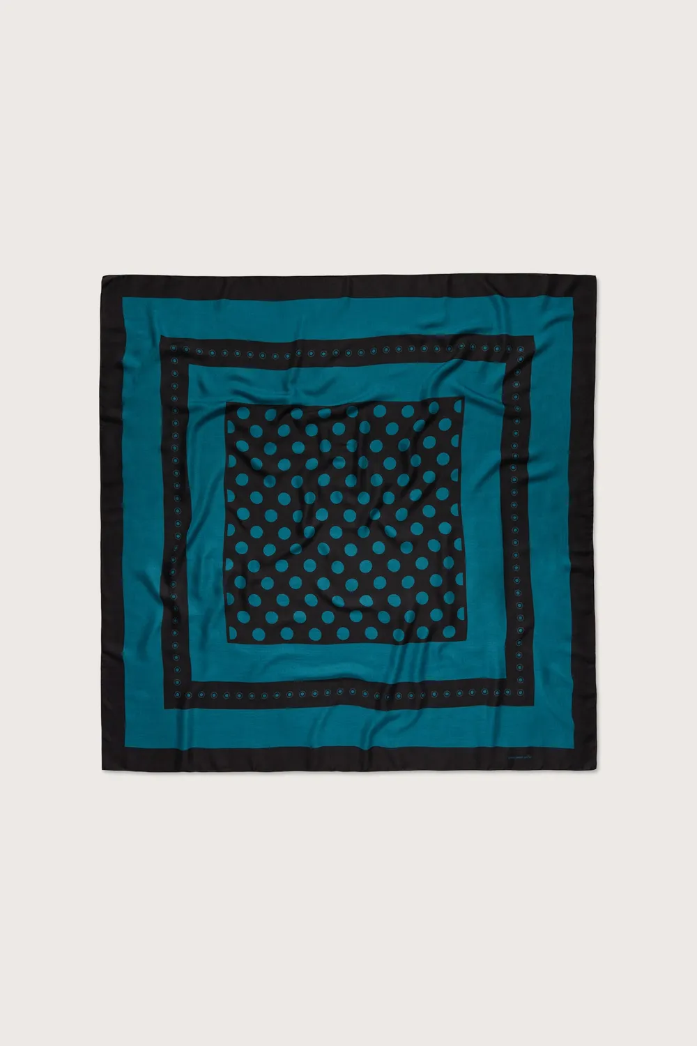 Massimo Alba Stole stola cashmere Teal 140x140 twill