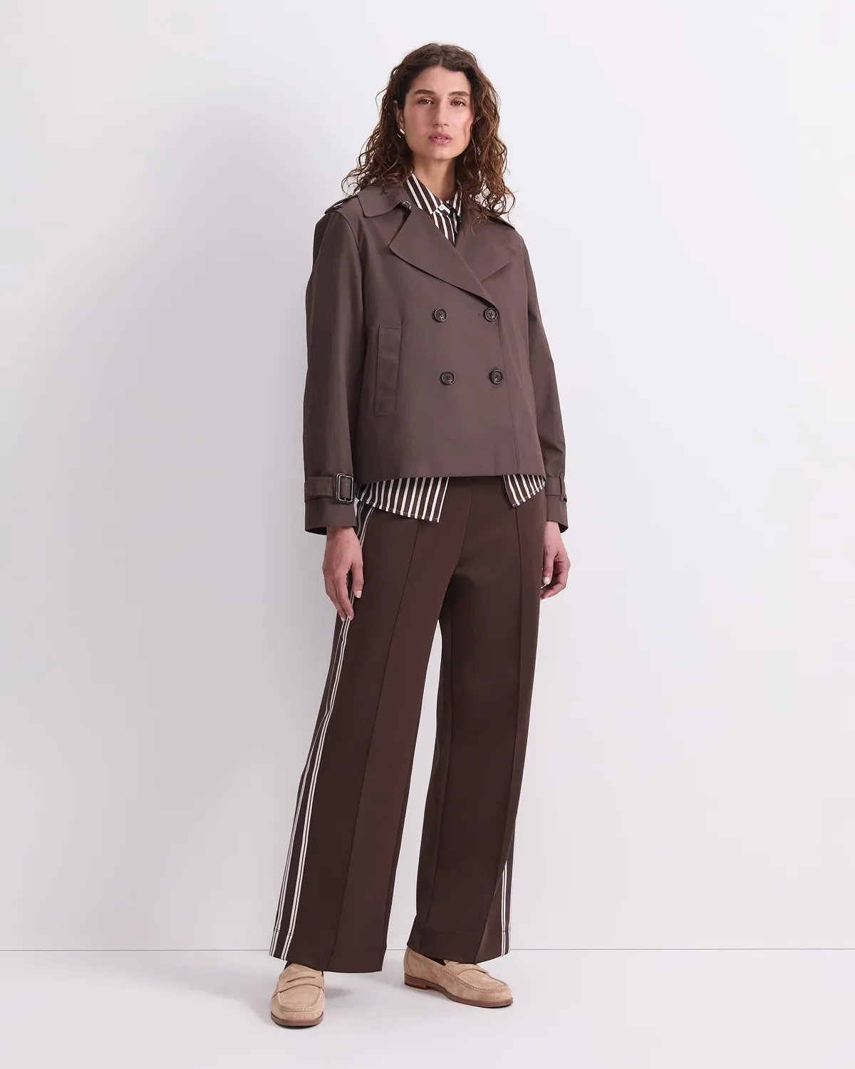 Sportscraft Audrey Crop Trench corto in lino