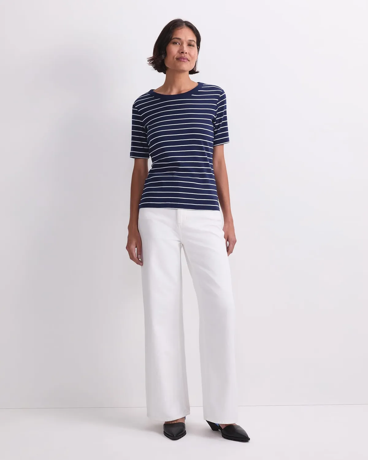 Sportscraft Heidi 120854 t-shirt righe cotone donna