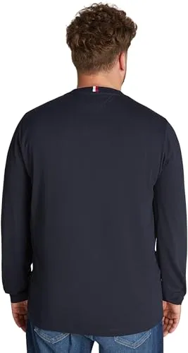 Tommy Hilfiger Chest Stripe Maglia Maniche Lunghe Uomo XXL Blu