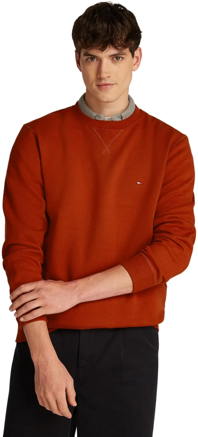 Tommy Hilfiger Essential Fleece MW0MW37232 felpa uomo nero cotone