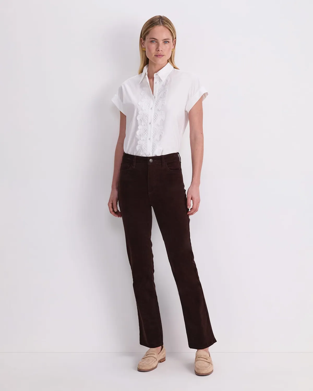 Sportscraft Cleo Straight Cord jean velluto a coste elasticizzato