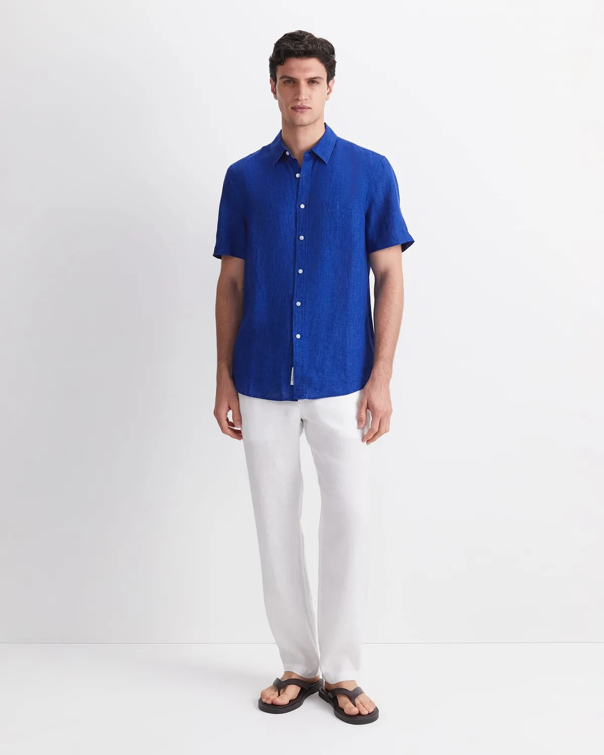 Sportscraft Delave 207958 camicia lino maniche corte uomo