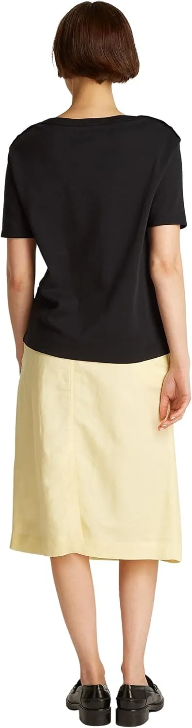Tommy Reg Stripe Gold maglietta donna ecru taglia M