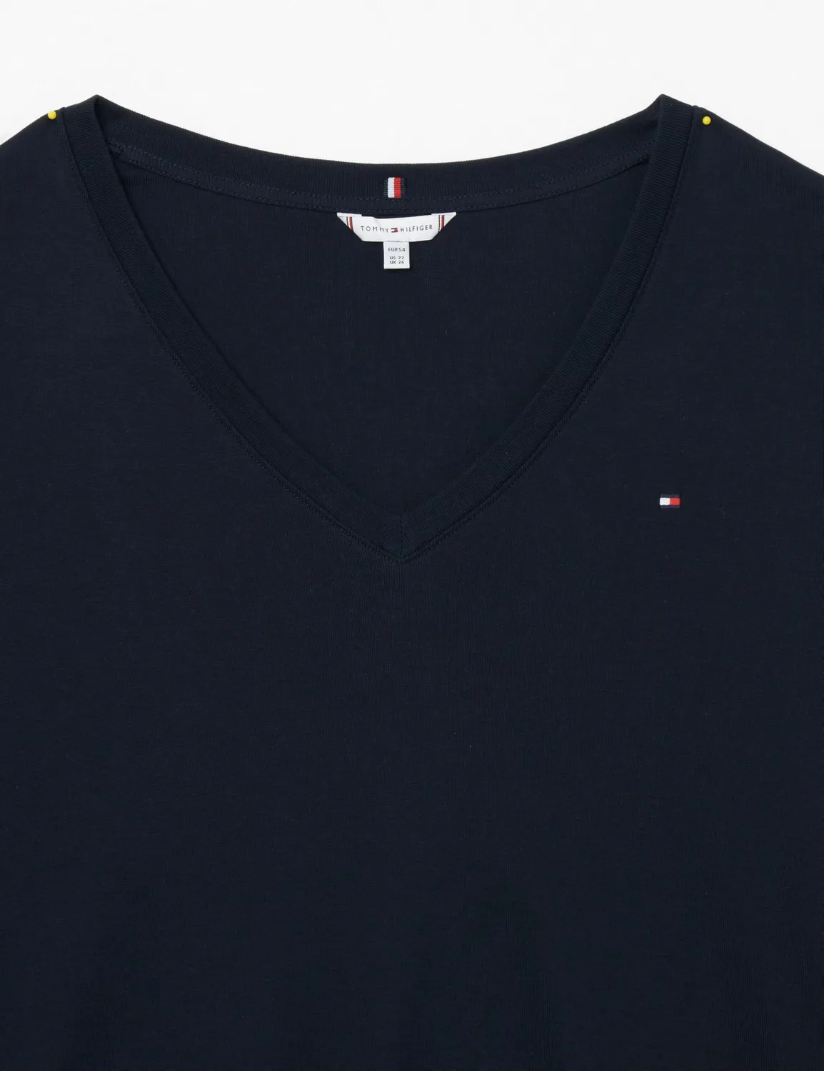 Tommy Hilfiger Cody Maglietta Donna Scollo V Blu Slim
