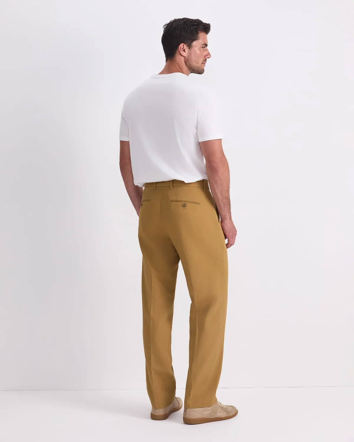 Sportscraft Alain pantaloni cotone lino affusolati