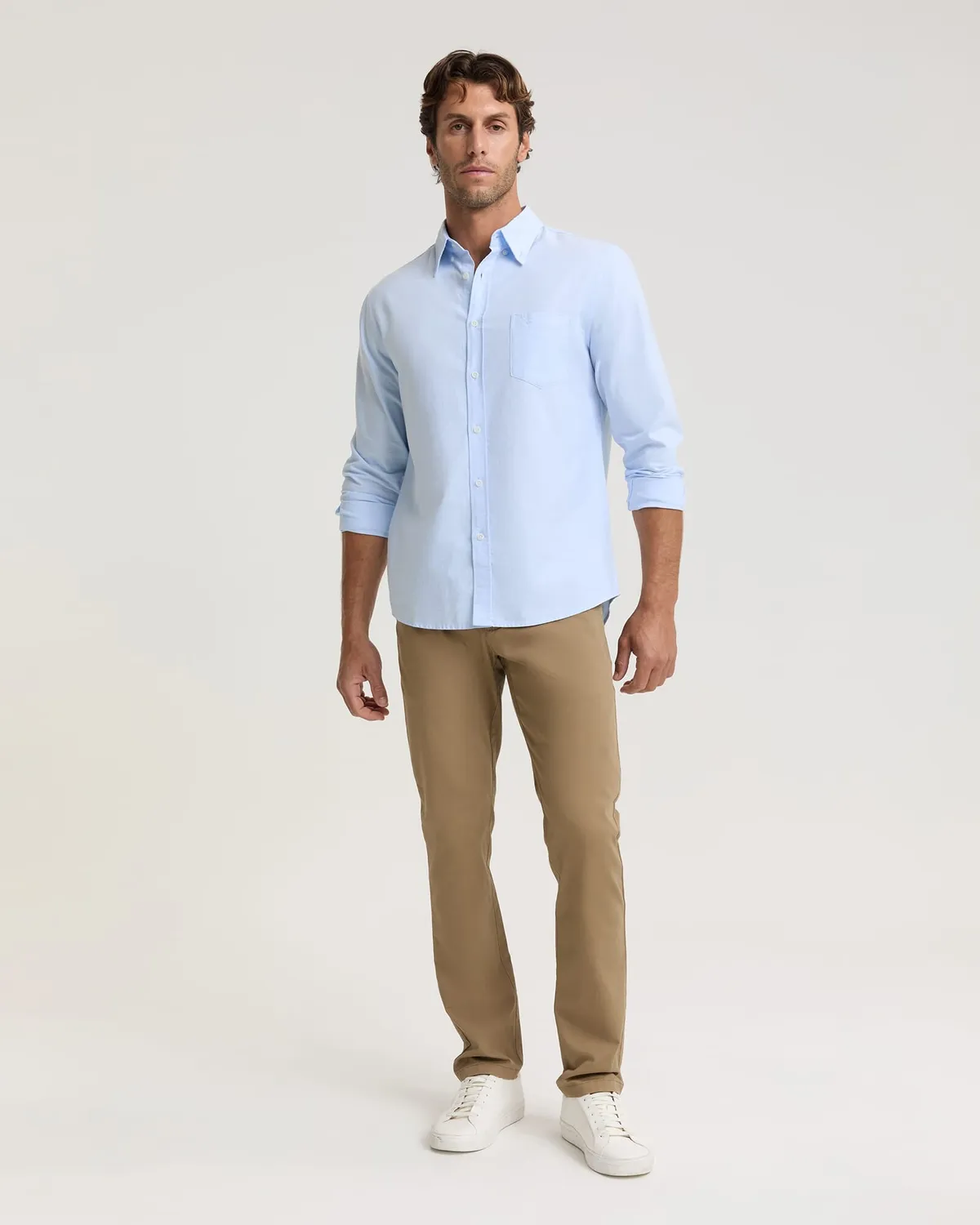 Sportscraft Oxford camicia uomo manica lunga cotone