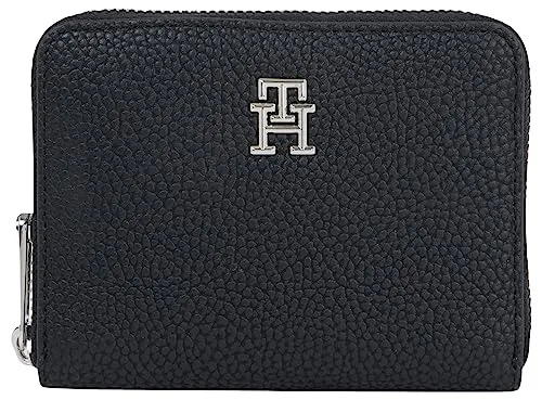 Tommy Hilfiger Emblem Portafoglio Donna Nero con Zip