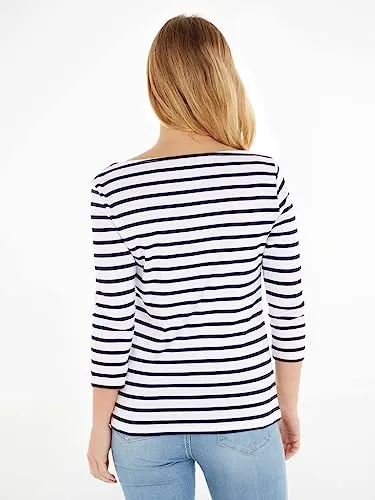 Tommy Hilfiger Basic maglia maniche lunghe donna cotone