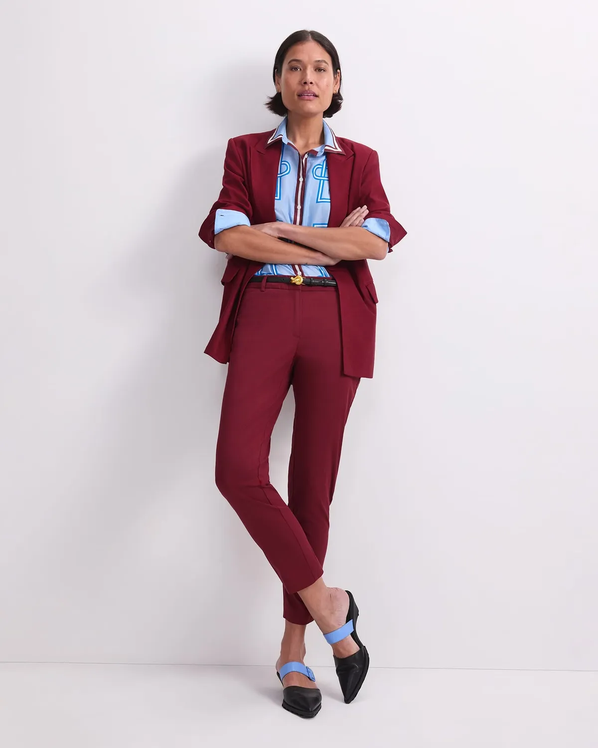 Sportscraft Evie 115359G1 pantalone donna capri antipiega stretch