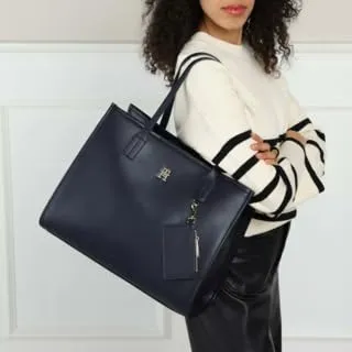 Tommy Hilfiger Tote pelle sintetica borsa donna blu onesize