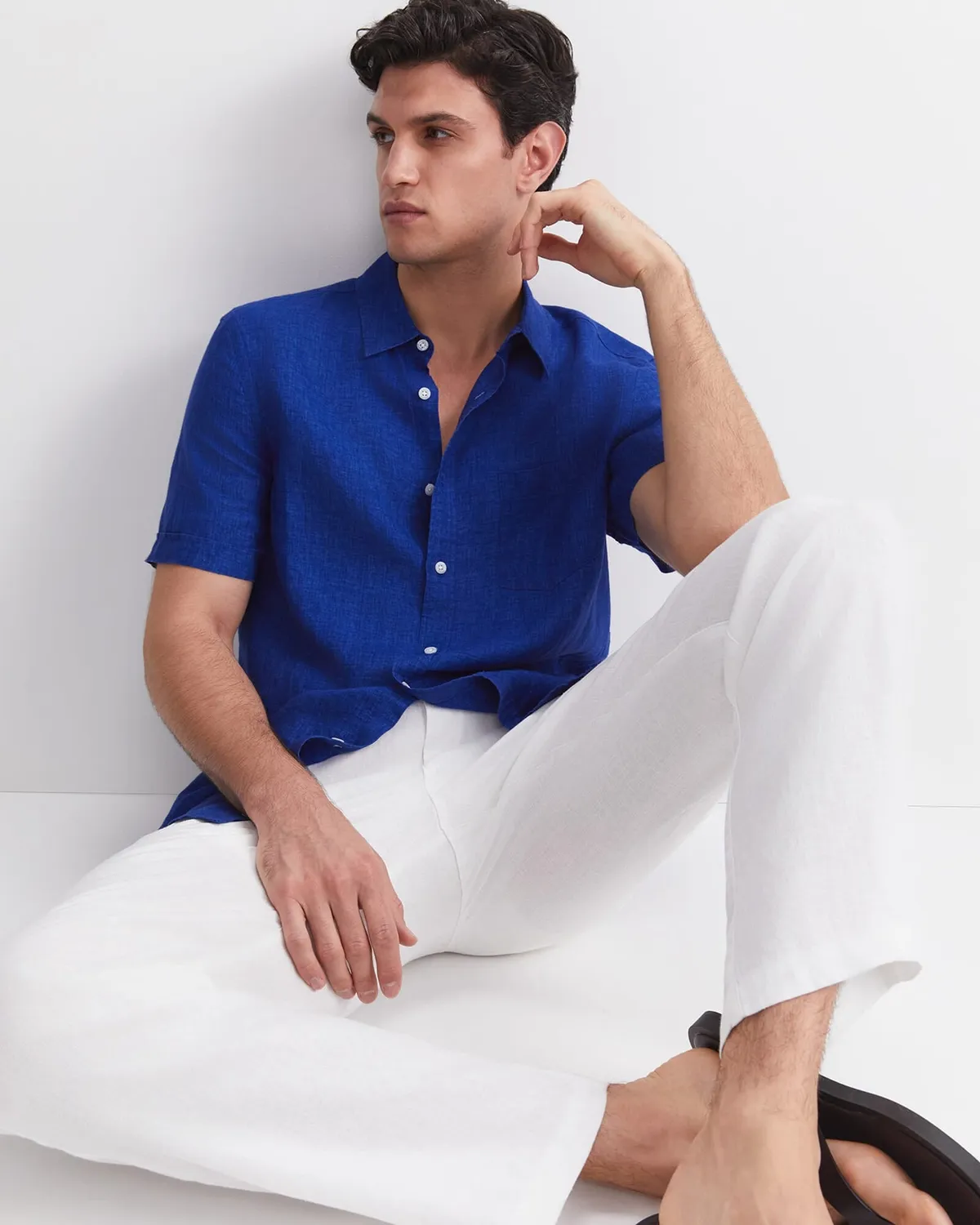 Sportscraft Delave 207958 camicia lino maniche corte uomo