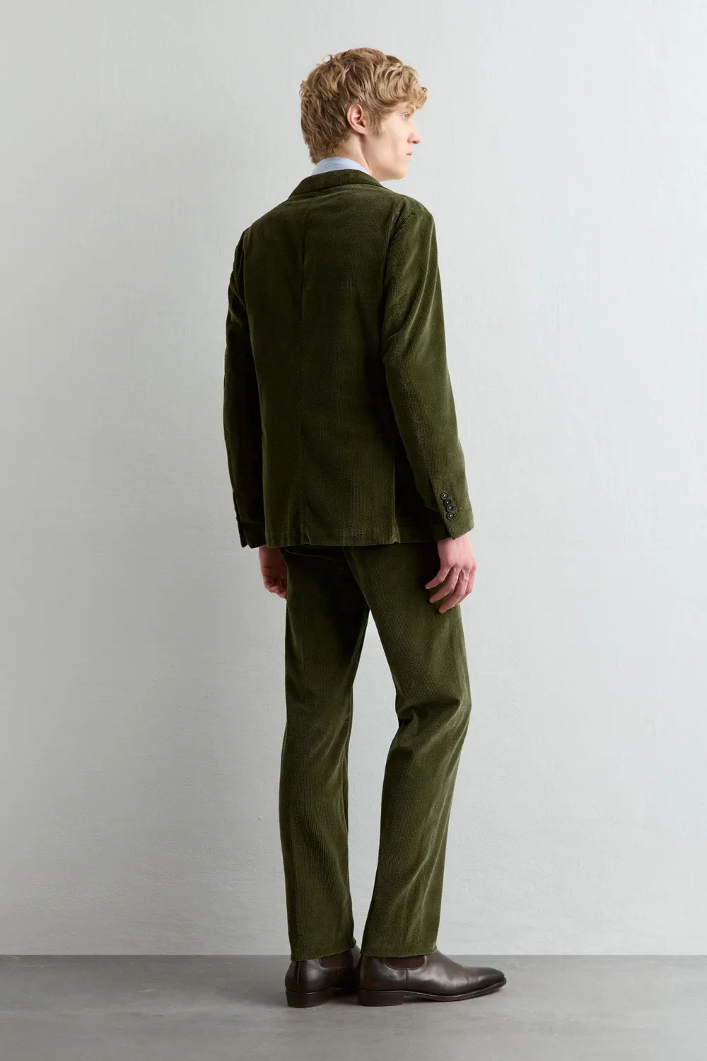 Massimo Alba Sloop abito moss green velluto