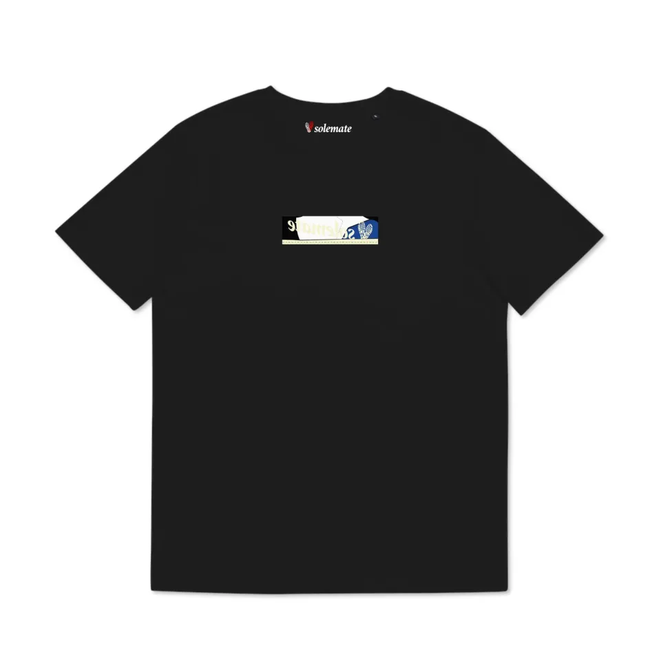 Solemate Box Logo Frag Low t-shirt nera cotone bio