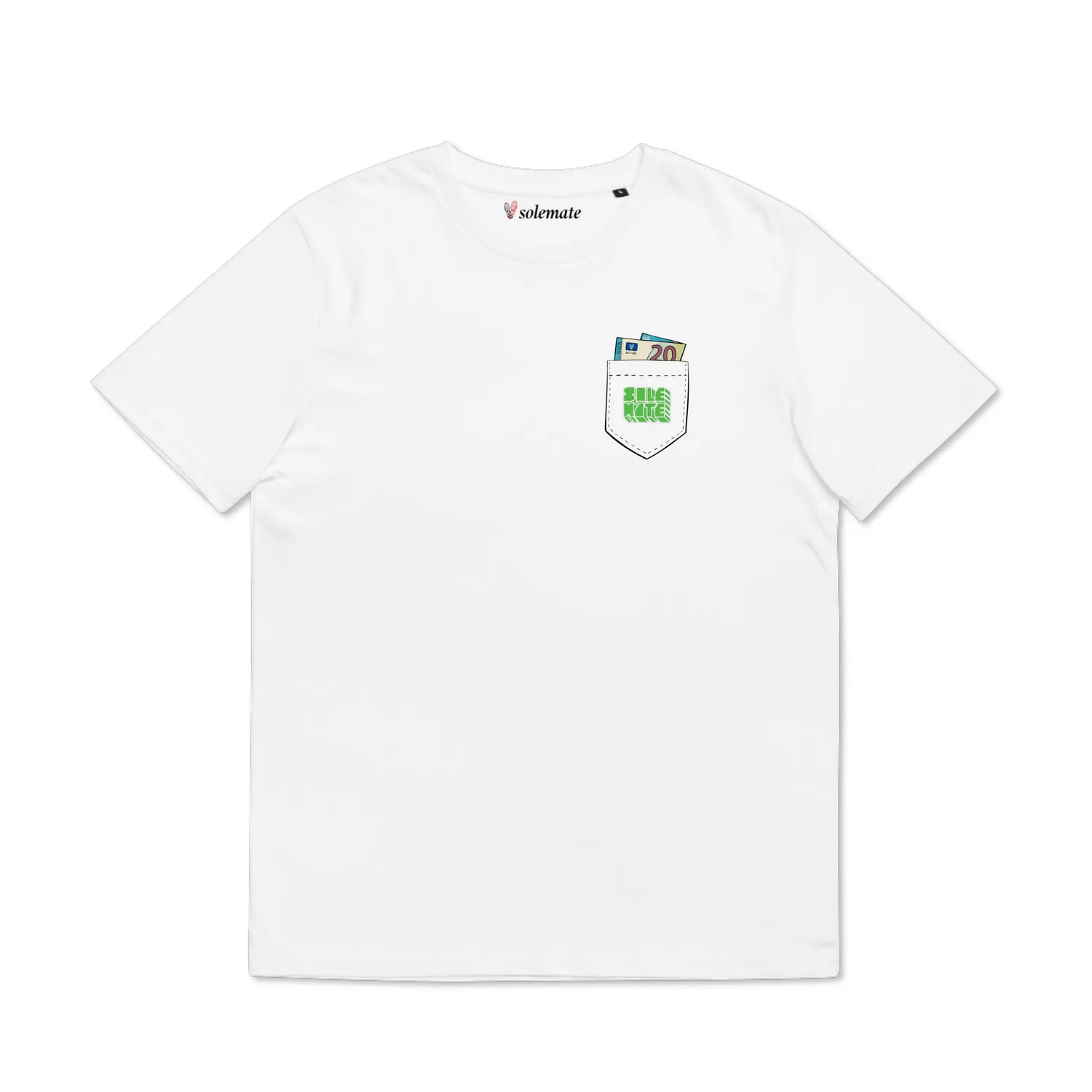 Solemate Chlorophyll 20 t-shirt bianca cotone organico