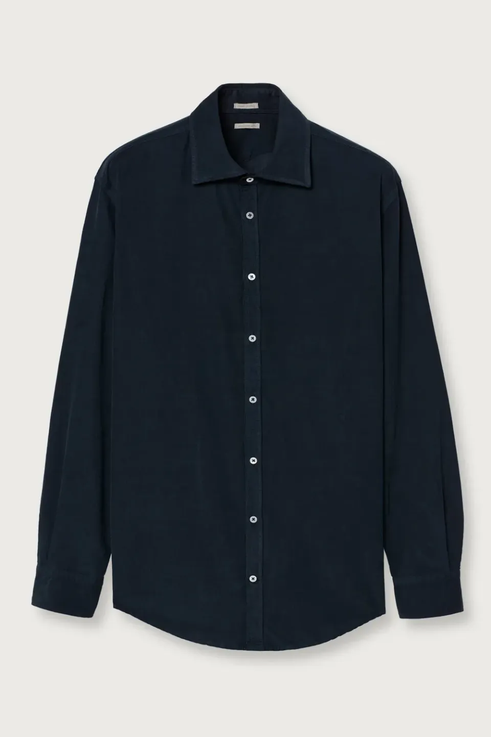 Massimo Alba GENOVA camicia velluto blu regular fit