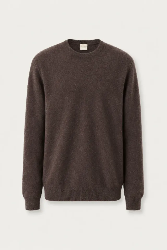 Massimo Alba Kane maglione uomo marrone in cashmere