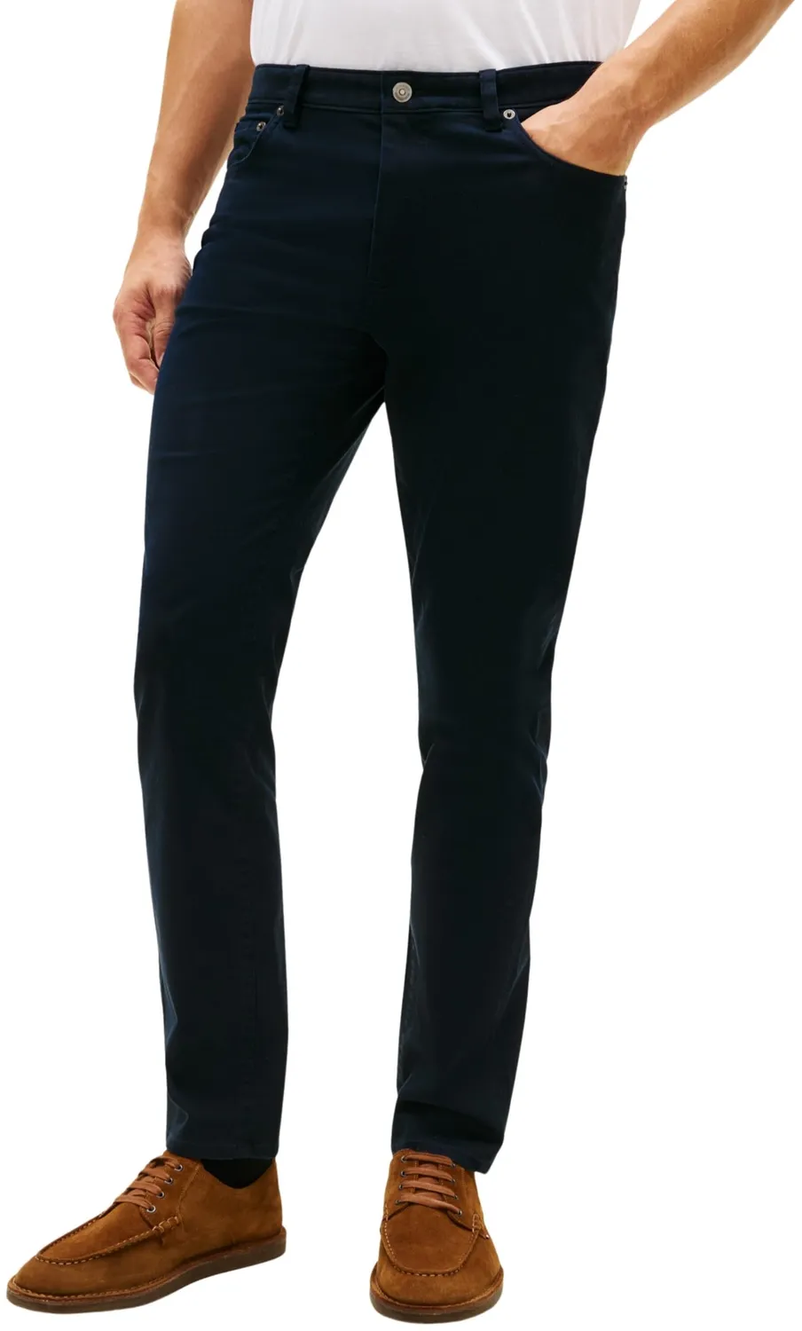 Tommy Hilfiger 5 tasche pantaloni uomo chino blu