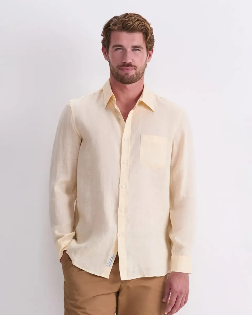 Sportscraft camicia lino manica lunga regular fit
