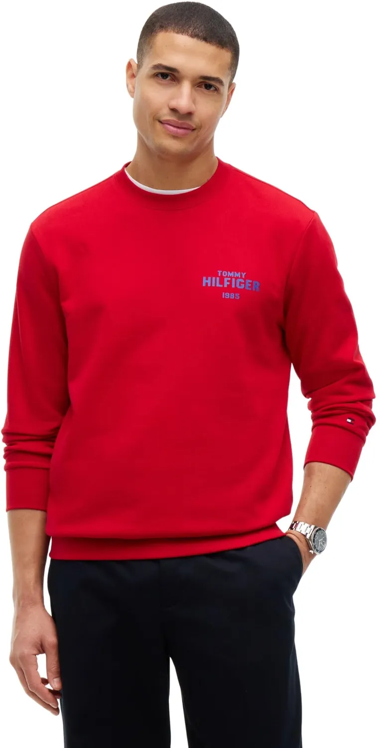 Tommy Hilfiger 1985 Felpa Uomo M Terry Girocollo Cotone