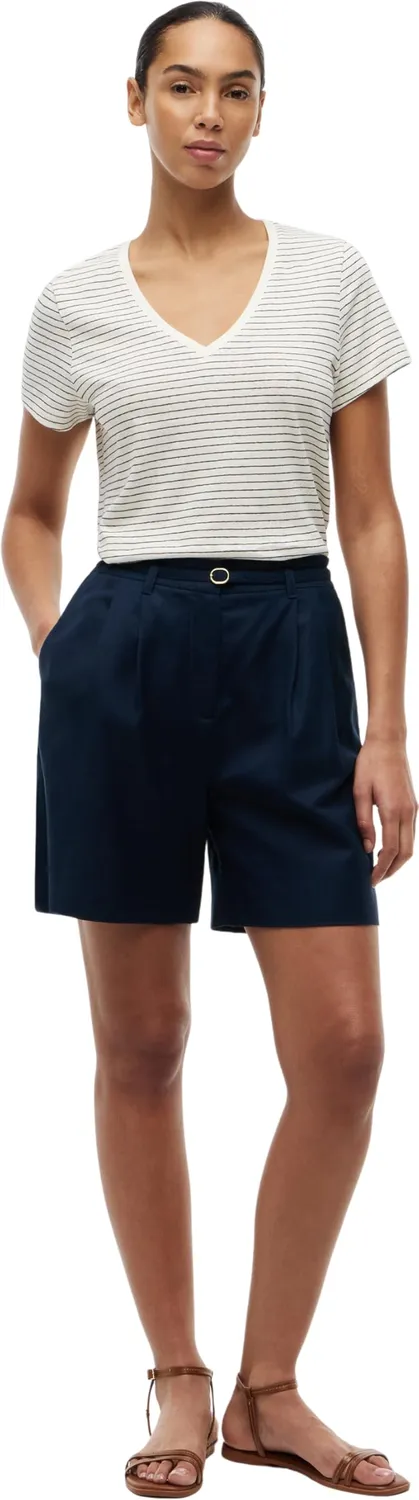 Tommy Hilfiger Co Linen WW0WW48704 maglietta lino ecru