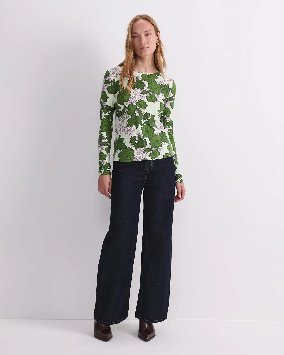 Sportscraft Fleur 120753 maglia floreale maniche lunghe