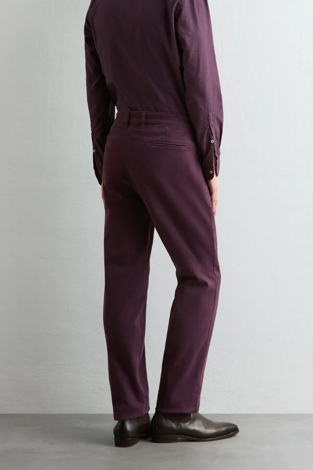Massimo Alba Winch2 pantaloni uomo Tibetan Red cotone