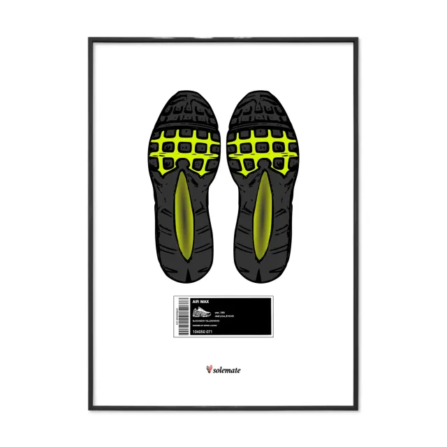 Solemate Footprints AM95 stampa 25x35cm patinata
