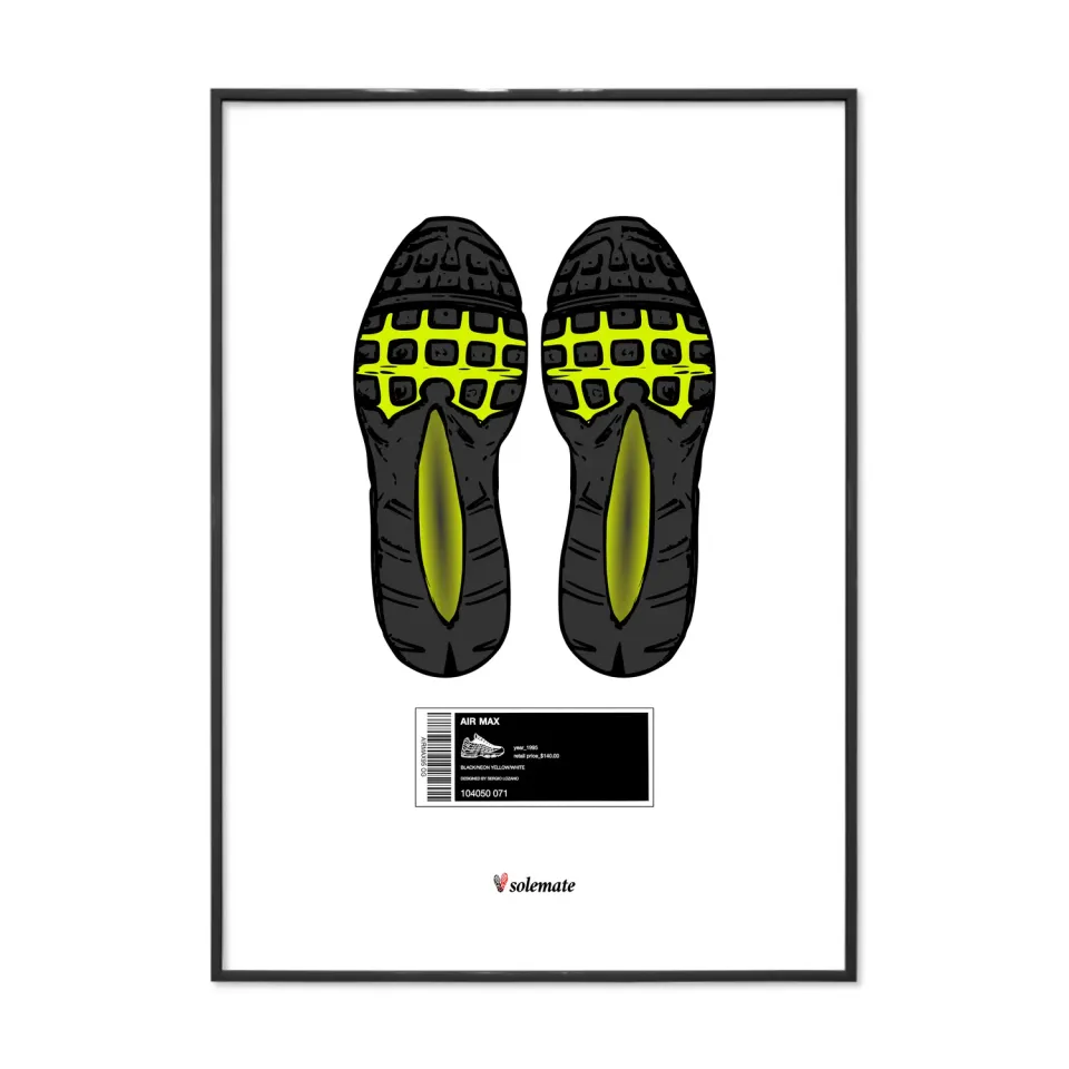 Solemate Footprints AM95 stampa 25x35cm patinata