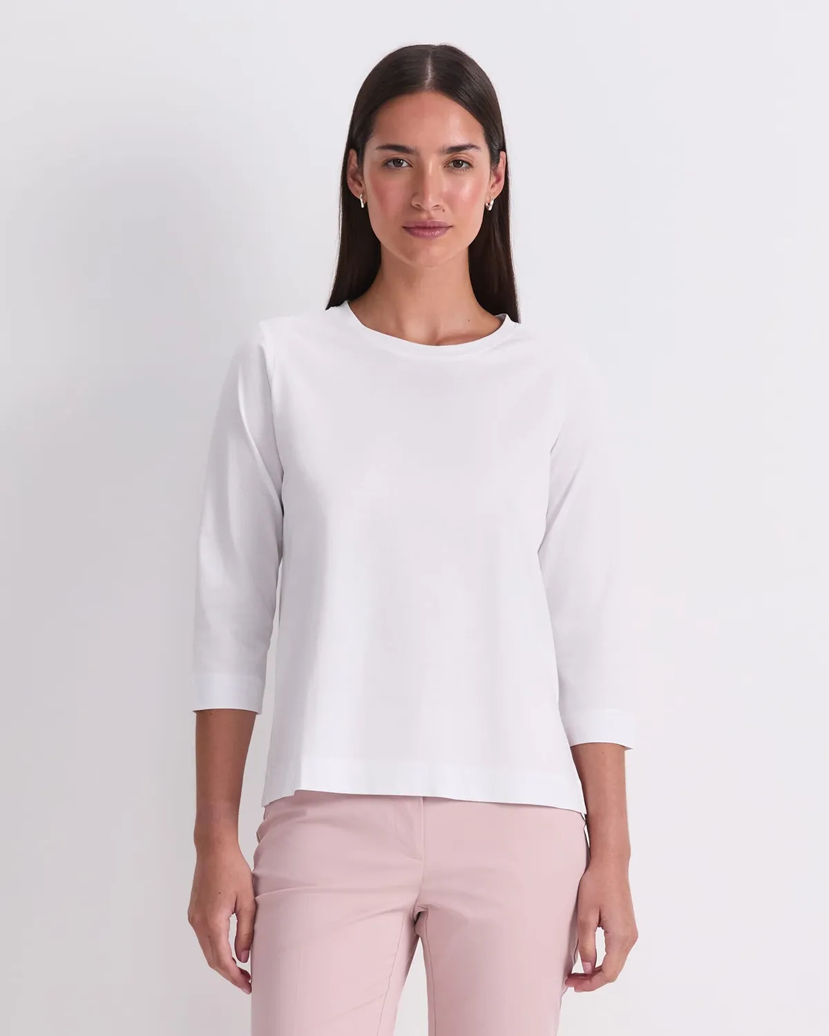 Sportscraft Mercerised Cotton Three Quarter Sleeve Tee maglia 3/4 cotone