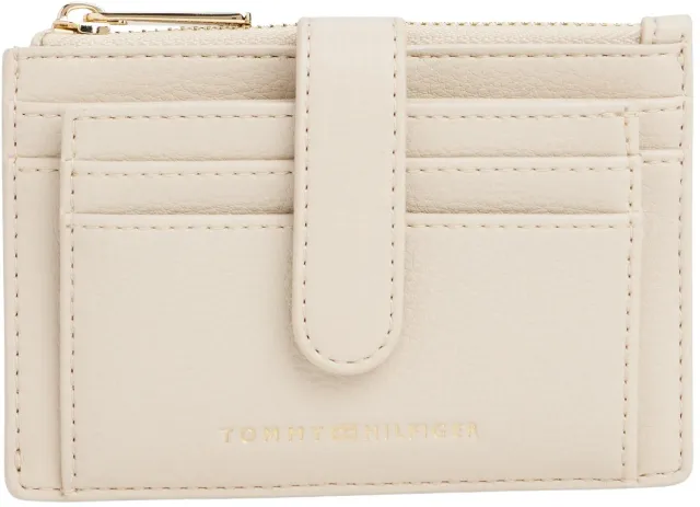 Tommy Hilfiger Flag portacarte donna beige con portamonete