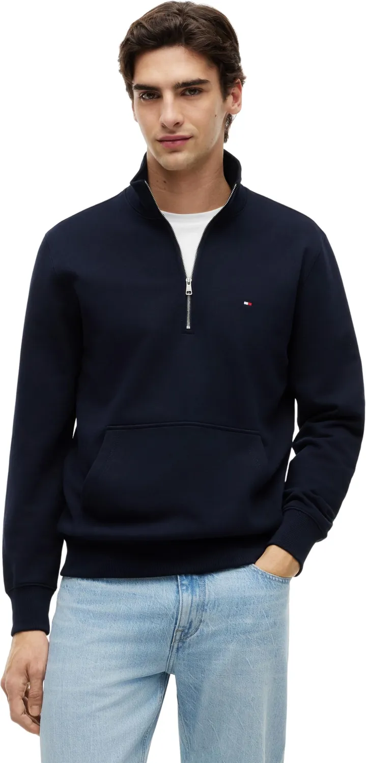 Tommy Hilfiger Essential Terry MW0MW43115 Felpa Mezza Zip