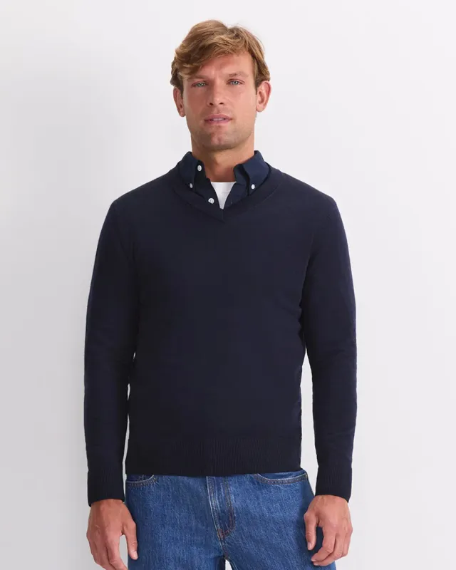 Sportscraft Merino V-Neck maglione uomo lana scollo V