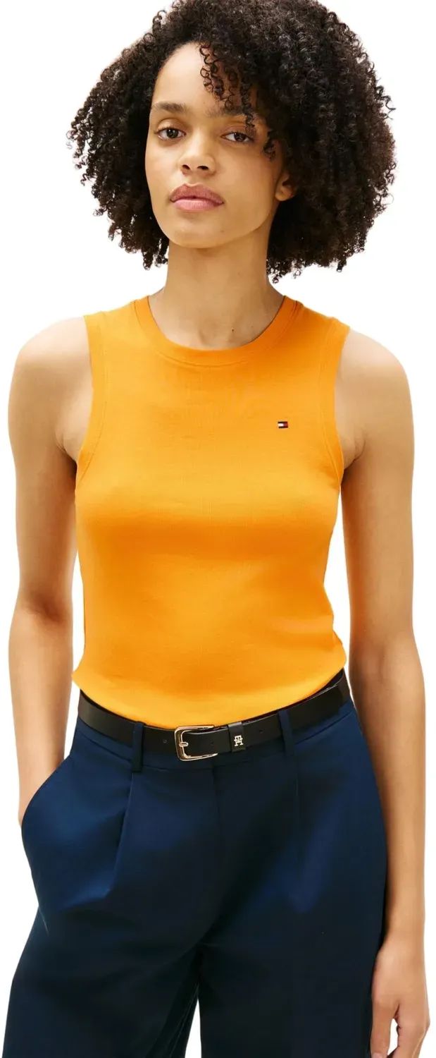 Tommy Hilfiger Slim Cody WW0WW47806 canotta donna cotone nera