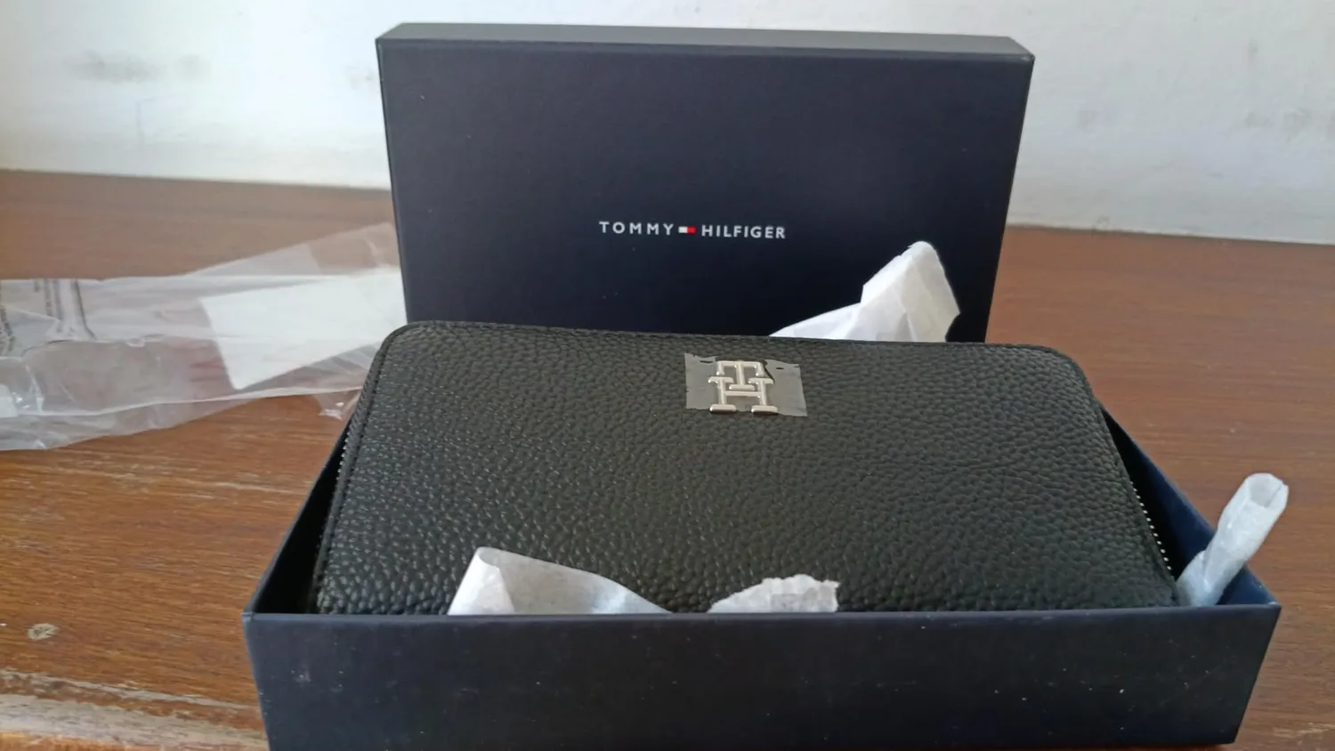 Tommy Hilfiger Emblem Large portafoglio donna blu