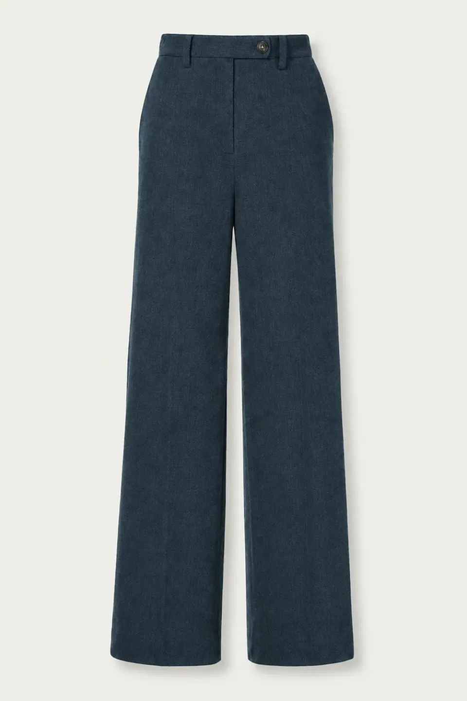 Massimo Alba Lamia pantaloni donna blu gamba ampia