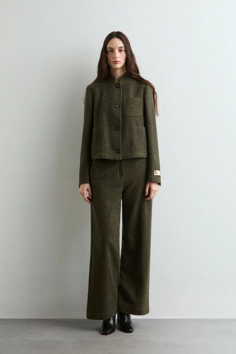 Massimo Alba Agra giacca donna military lana cashmere