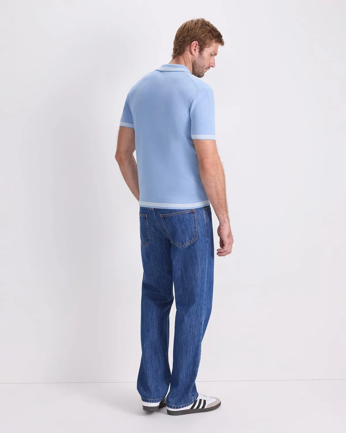 Sportscraft Finnley Knit polo cotone righe M