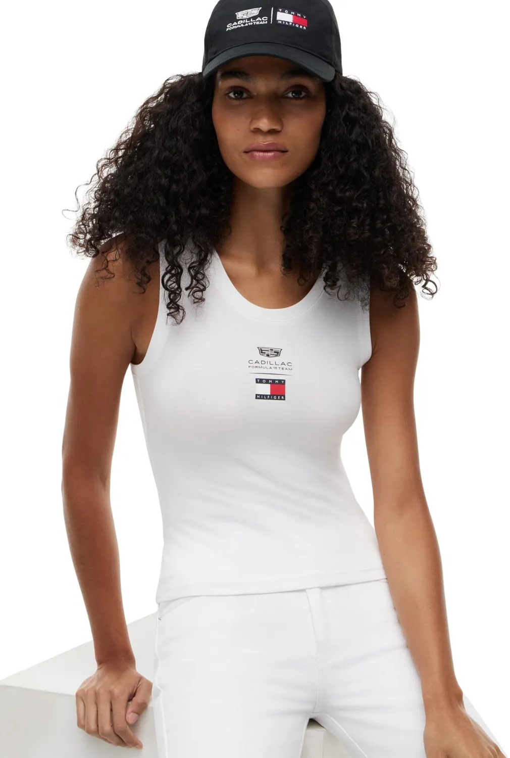 Tommy Hilfiger TH X CF1 Logo Tank Top canotta donna taglia L