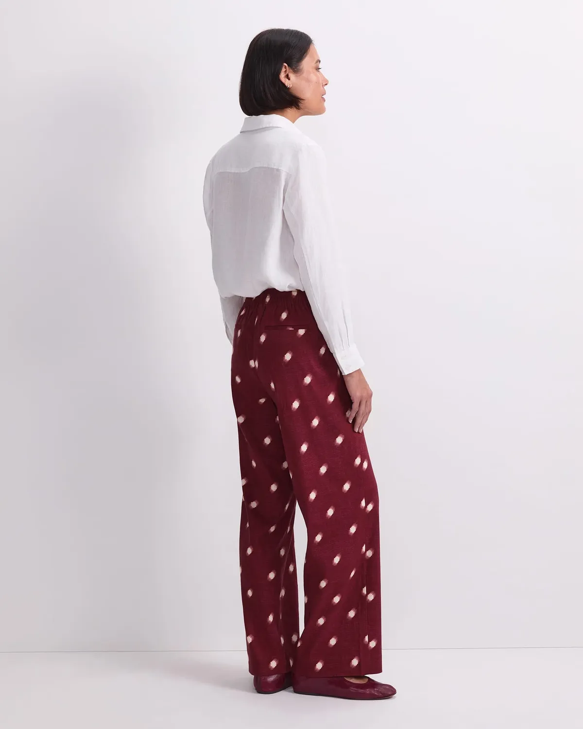 Sportscraft Rosa Spot Pant pantaloni donna fantasia a pois pull-on