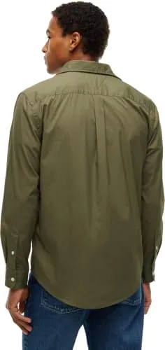 Tommy Hilfiger Flex Popeline MW0MW37550 camicia uomo L verde